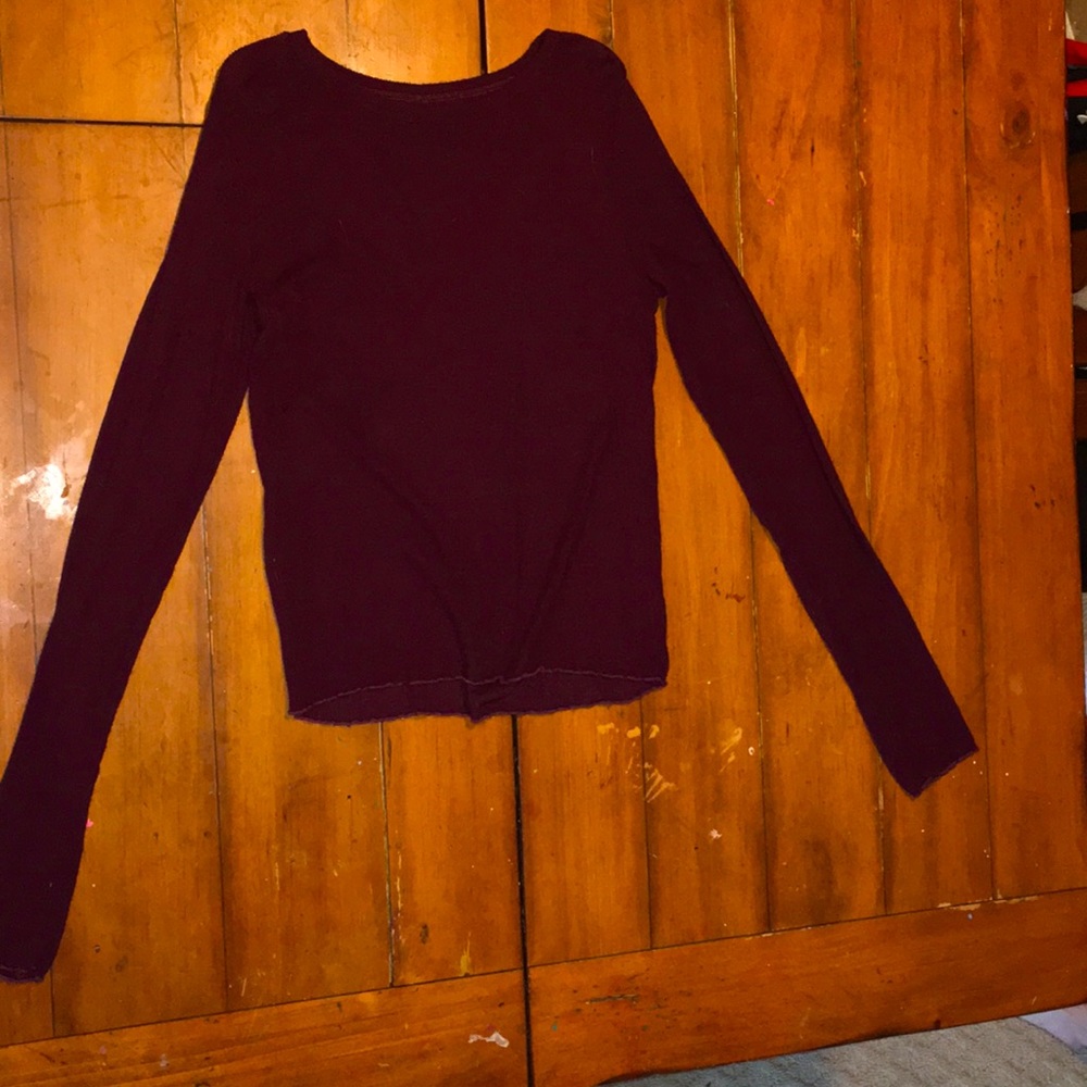Burgundy long sleeve